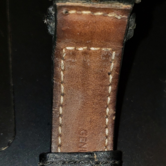 RARE Coach quartz analog leather black signature bumble Bee wristwatch - Picture 3 of 7